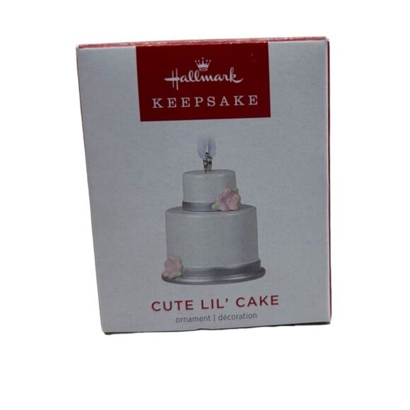 Hallmark Keepsake Cute Lil Cake Mini Ornament Metal Baking Cooking Wedding Gift - Picture 3 of 8